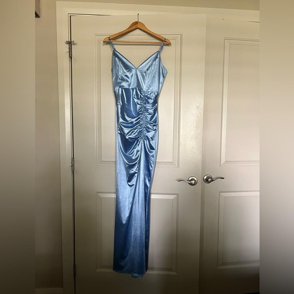 Blue prom dress